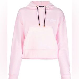 Balmain Crop Hoodie